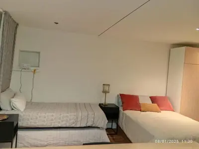 Cama o camas de una habitación en Departamento de Lujo Atocha
