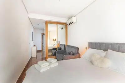Cama o camas de una habitación en Apartamento en Madrid Centro