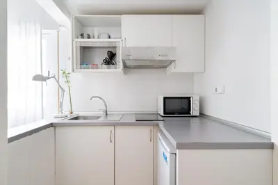 Una cocina o zona de cocina en Estudios en Plaza España. Centro de Madrid