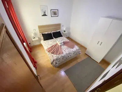 Cama o camas de una habitación en Habitación interior en Madrid