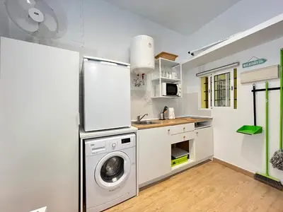 Una cocina o zona de cocina en Piso Palma Madrid Temporal