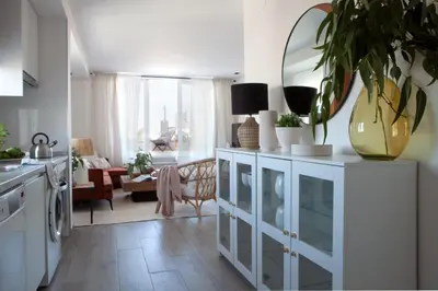 Una cocina o zona de cocina en Wishome-Ático en Bernabéu con gran terraza