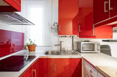 Una cocina o zona de cocina en Nice flat in Malasaña, near Gran Vía-ESCOR