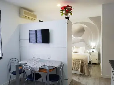 Cama o camas de una habitación en Turísticos Cuenca 3