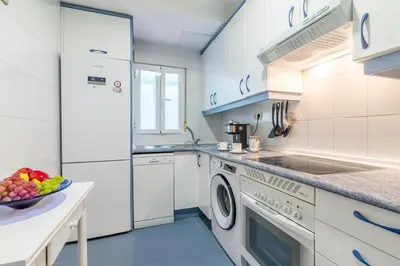Una cocina o zona de cocina en Apartamento confortable y funcional en Vallecas