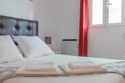 Cama o camas de una habitación en Apartamento confortable y funcional en Vallecas