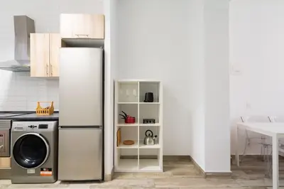 Una cocina o zona de cocina en Nice flat at street level - Madrid Río Tri-Pedrero