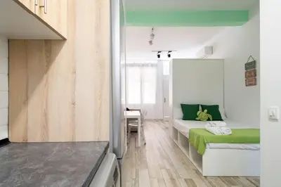 Cama o camas de una habitación en Nice flat at street level - Madrid Río Tri-Pedrero