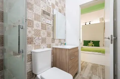 Un baño de Nice flat at street level - Madrid Río Tri-Pedrero
