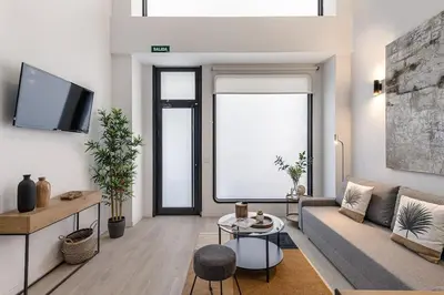 Zona de estar de Duplex in B. Salamaca - Wizink Center 6 Pax H126