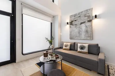 Zona de estar de Duplex in B. Salamaca - Wizink Center 6 Pax H126