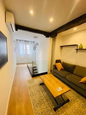 Zona de estar de Spectacular apartment Atocha-SOLER