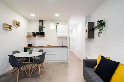 Una cocina o zona de cocina en Nice apartment in the center of Madrid-S-EL-VERDE