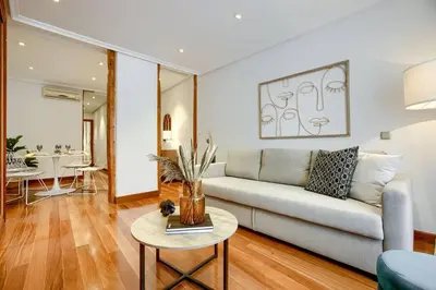 Zona de estar de Authentic apartment in Madrid-COMENDA-1-DE