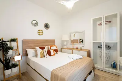 Cama o camas de una habitación en Avenida America Apartment-DAG2