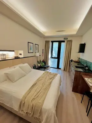 Cama o camas de una habitación en Retiro Studio