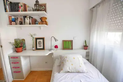 Cama o camas de una habitación en Piso céntrico, bonito, acogedor y luminoso