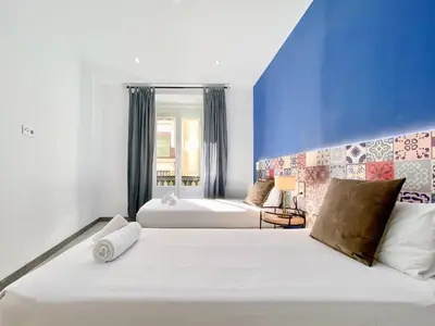Cama o camas de una habitación en Puerta del Sol Center - 6 dormitorios en el Centro de Madrid