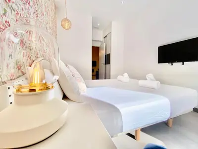 Cama o camas de una habitación en Puerta del Sol Center - 6 dormitorios en el Centro de Madrid