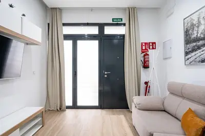 Zona de estar de Apartamento acogedor y cómodo en Guindalera GUAD-D