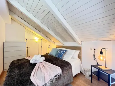 Cama o camas de una habitación en Duplex Exterior Temporal