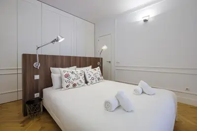 Cama o camas de una habitación en Lavapies Center - Apartamento de 1 dormitorio