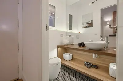 Un baño de Lavapies Center - Apartamento de 1 dormitorio