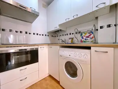 Una cocina o zona de cocina en Gran Vía V - En pleno centro de Madrid