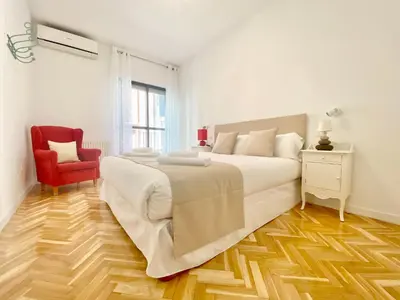 Cama o camas de una habitación en Gran Vía V - En pleno centro de Madrid