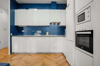 Una cocina o zona de cocina en Stylish private flat San Miguel