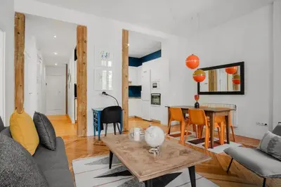 Zona de estar de Stylish private flat San Miguel