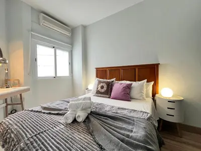 Cama o camas de una habitación en Exclusivo Maria de Molina Temporal