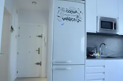 Una cocina o zona de cocina en Bonito Apartamento Madrid Rio