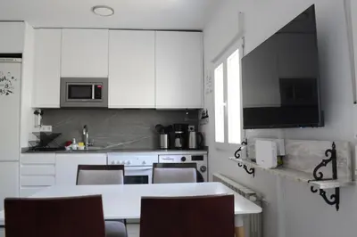 Una cocina o zona de cocina en Bonito Apartamento Madrid Rio