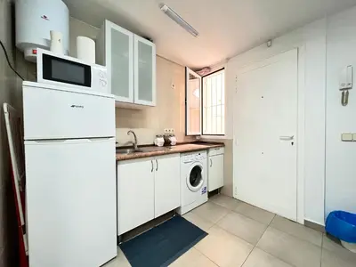Una cocina o zona de cocina en Estudio Acogedor Amparo Temporal