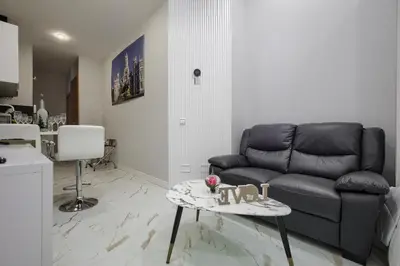 Zona de estar de Lovely Apartment in Gran Via Madrid