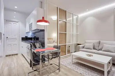 Una cocina o zona de cocina en Nice apartment in Calle Hortaleza 96
