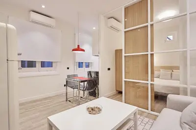 Zona de estar de Nice apartment in Calle Hortaleza 96