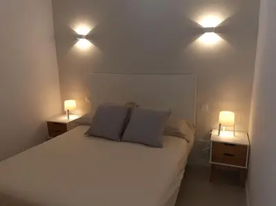 Cama o camas de una habitación en Nice apartment in Calle Hortaleza 96