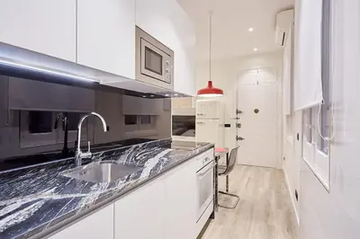 Una cocina o zona de cocina en Nice apartment in Calle Hortaleza 96