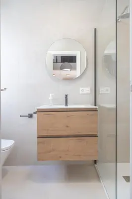 Un baño de Loft con Terraza Madrid Salitre Temporal