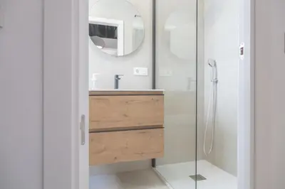 Un baño de Loft con Terraza Madrid Salitre Temporal