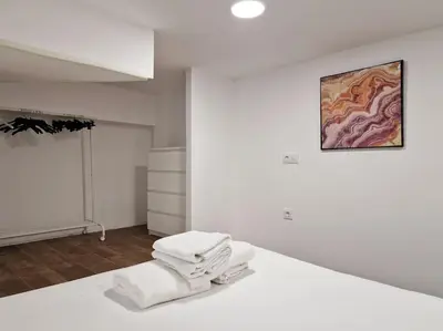 Cama o camas de una habitación en Seco calle, precisos Loft super equipado cerca de metro Pacífico