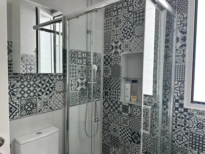 Un baño de Piso Madrid Centro 5 min andando Gran Vía