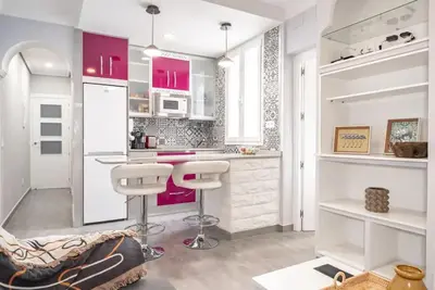 Una cocina o zona de cocina en Piso Madrid Centro 5 min andando Gran Vía