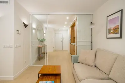 Zona de estar de Plaza España Luxury Apt