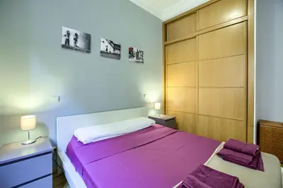 Cama o camas de una habitación en Apartamento en centro histórico