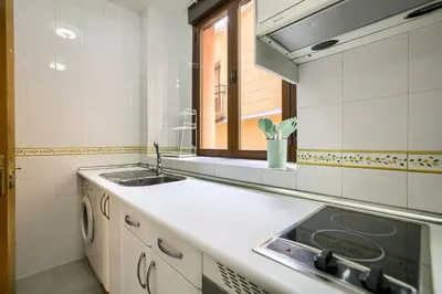 Una cocina o zona de cocina en Apartamento en centro histórico