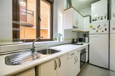 Una cocina o zona de cocina en Apartamento en centro histórico