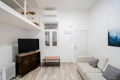 Una televisión o centro de entretenimiento en Nice apartment in Chamberí PON23